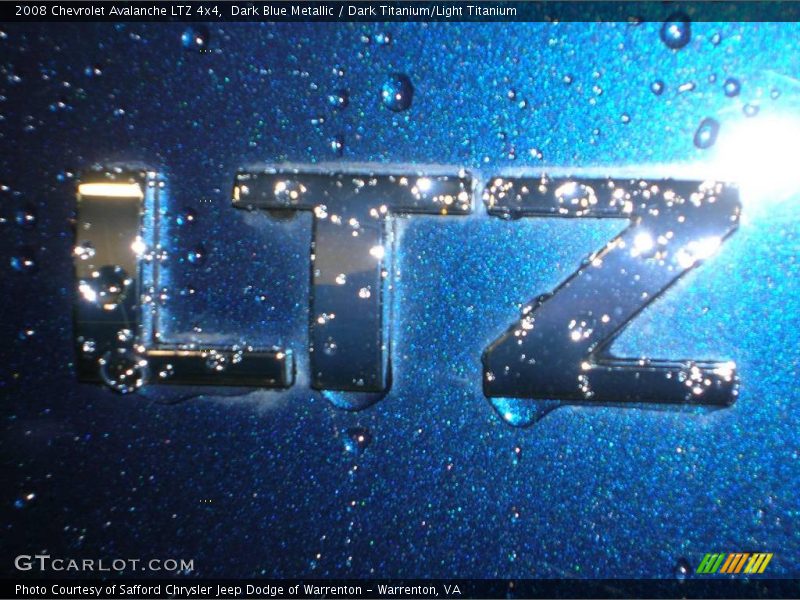 Dark Blue Metallic / Dark Titanium/Light Titanium 2008 Chevrolet Avalanche LTZ 4x4