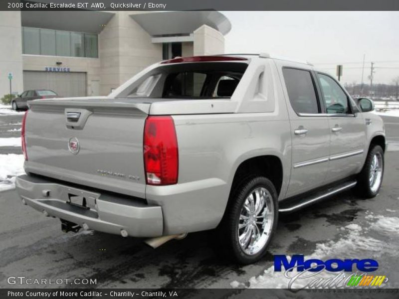 Quicksilver / Ebony 2008 Cadillac Escalade EXT AWD