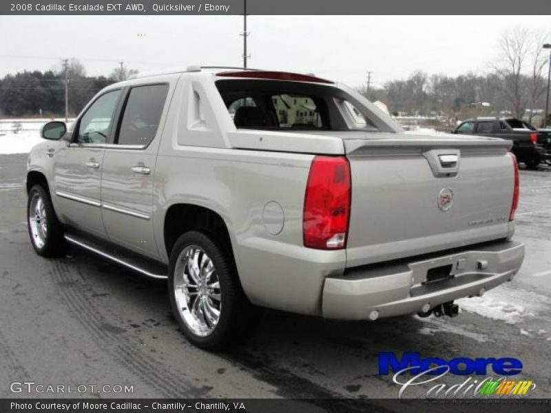 Quicksilver / Ebony 2008 Cadillac Escalade EXT AWD