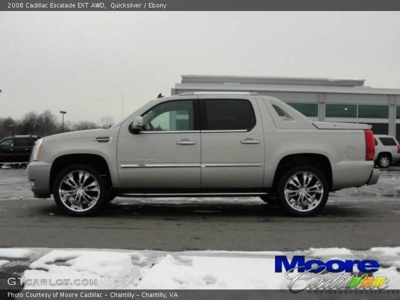 Quicksilver / Ebony 2008 Cadillac Escalade EXT AWD