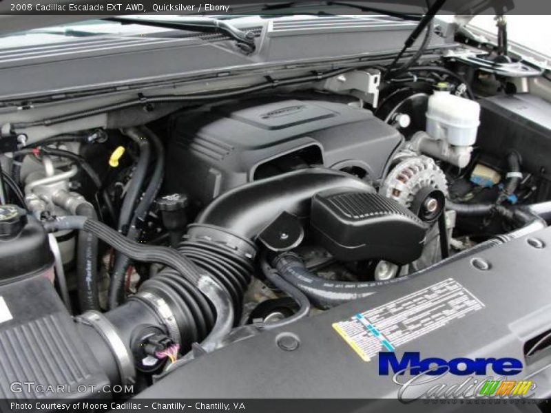 Quicksilver / Ebony 2008 Cadillac Escalade EXT AWD