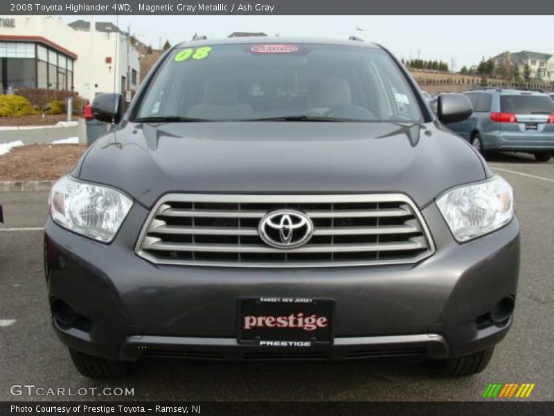 Magnetic Gray Metallic / Ash Gray 2008 Toyota Highlander 4WD