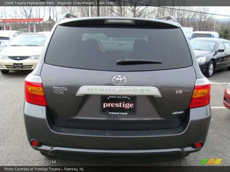 Magnetic Gray Metallic / Ash Gray 2008 Toyota Highlander 4WD