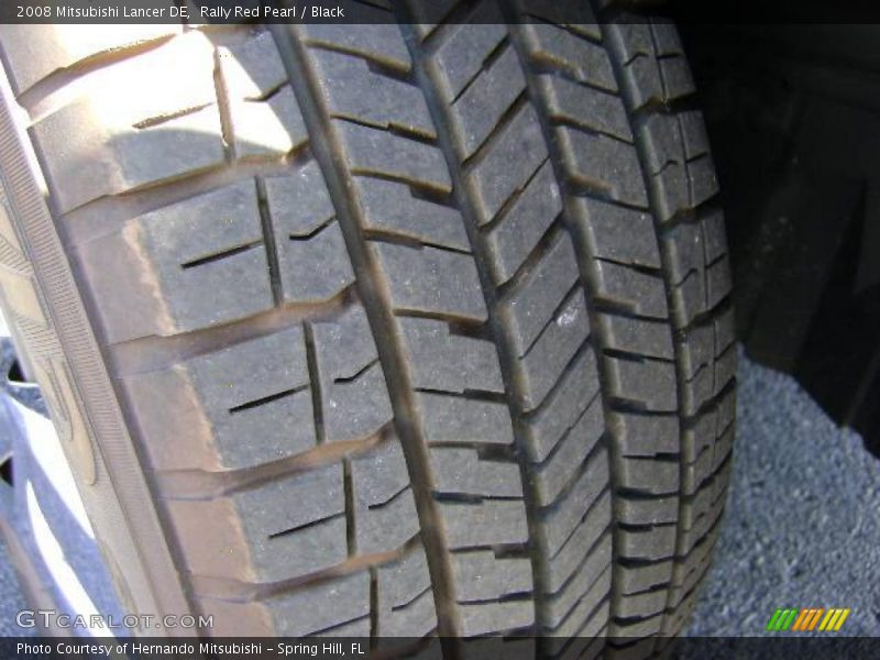 Rally Red Pearl / Black 2008 Mitsubishi Lancer DE