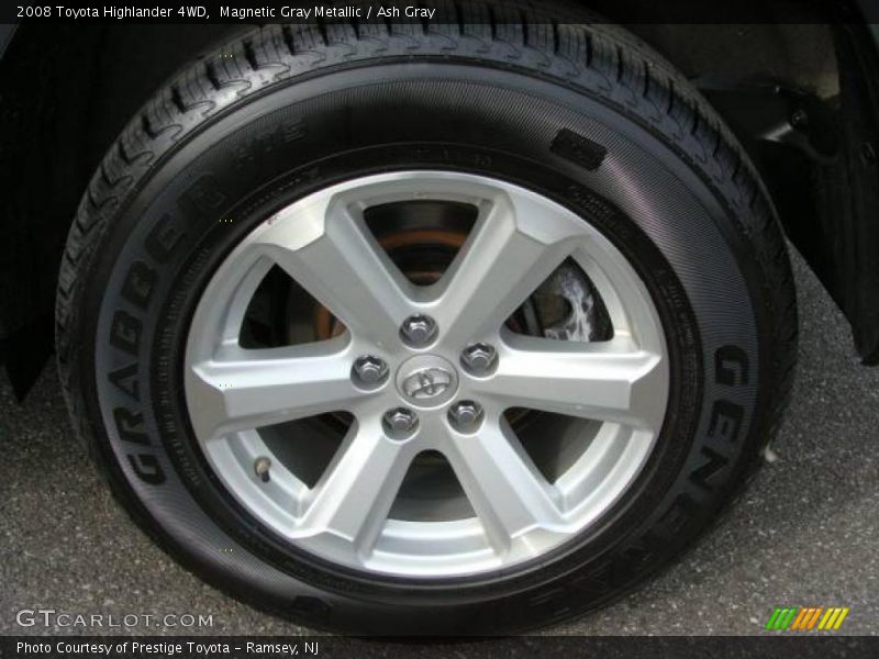 Magnetic Gray Metallic / Ash Gray 2008 Toyota Highlander 4WD