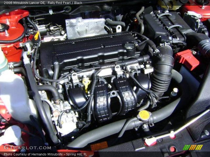 Rally Red Pearl / Black 2008 Mitsubishi Lancer DE
