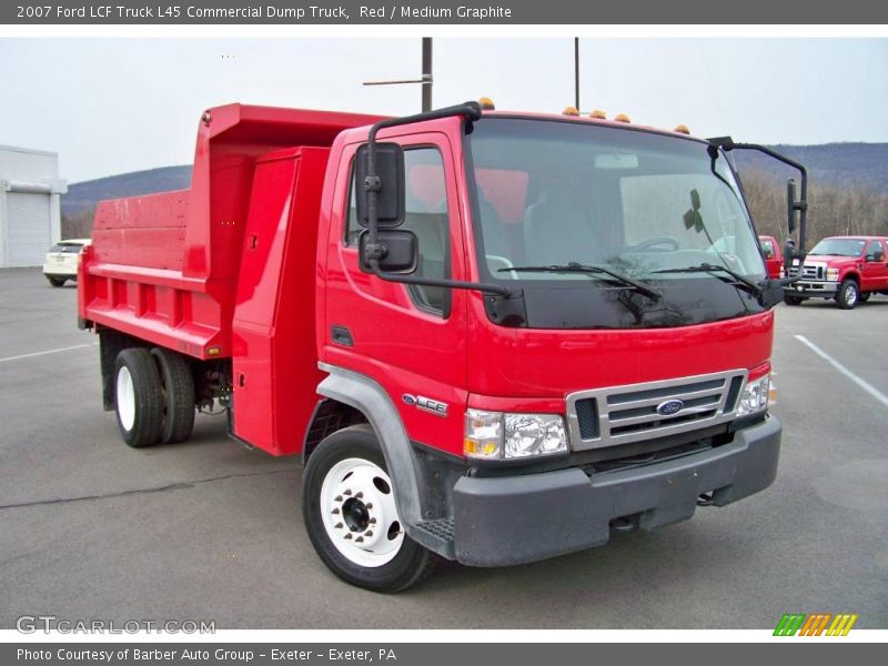 Red / Medium Graphite 2007 Ford LCF Truck L45 Commercial Dump Truck