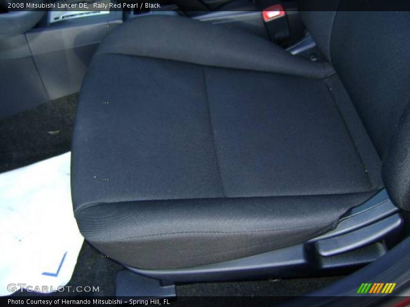 Rally Red Pearl / Black 2008 Mitsubishi Lancer DE