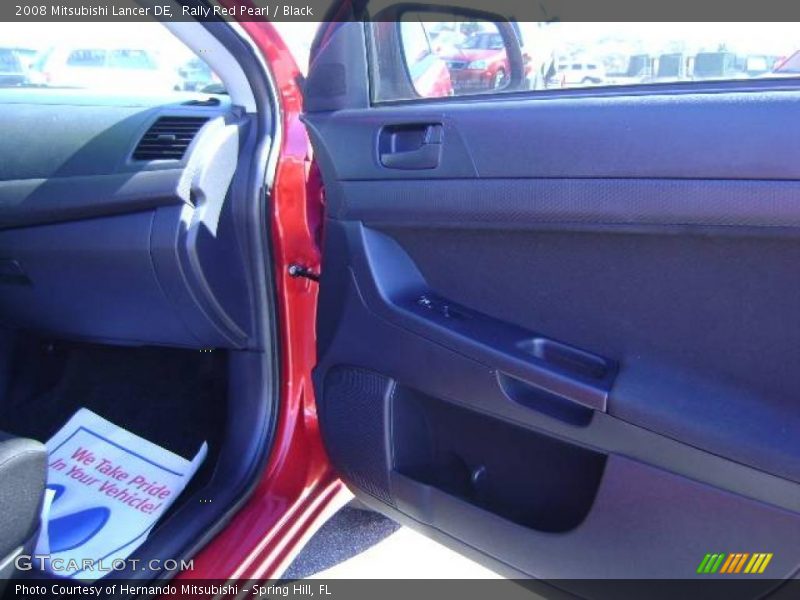 Rally Red Pearl / Black 2008 Mitsubishi Lancer DE