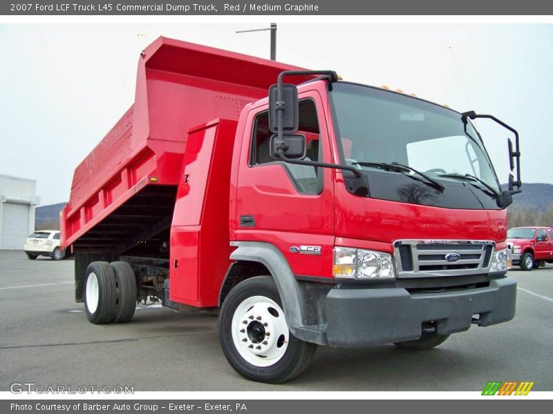 Red / Medium Graphite 2007 Ford LCF Truck L45 Commercial Dump Truck