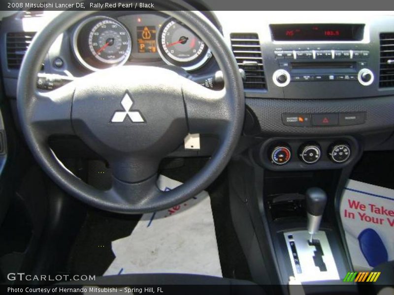 Rally Red Pearl / Black 2008 Mitsubishi Lancer DE