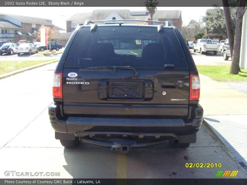 Ebony Black / Beige 2002 Isuzu Rodeo LSE