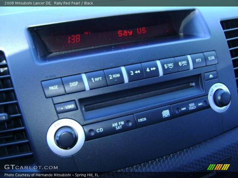 Rally Red Pearl / Black 2008 Mitsubishi Lancer DE