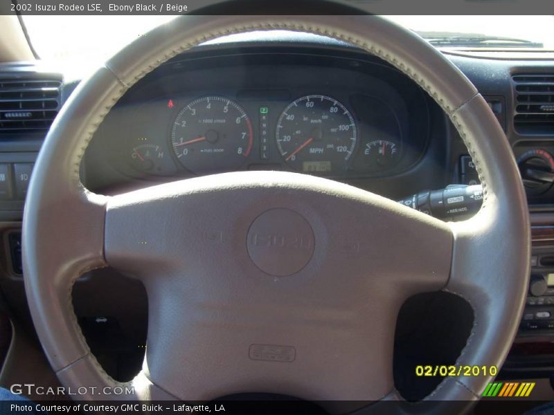 Ebony Black / Beige 2002 Isuzu Rodeo LSE