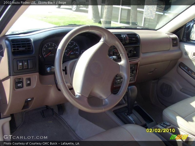 Ebony Black / Beige 2002 Isuzu Rodeo LSE