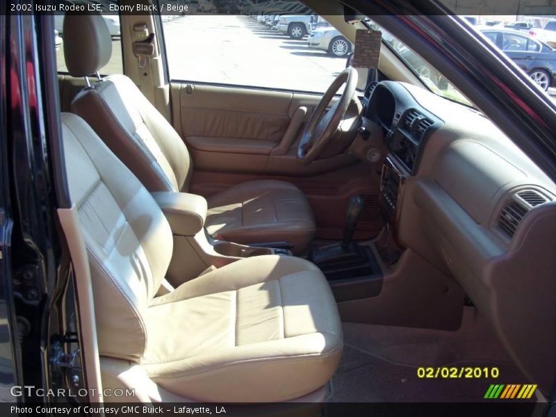 Ebony Black / Beige 2002 Isuzu Rodeo LSE