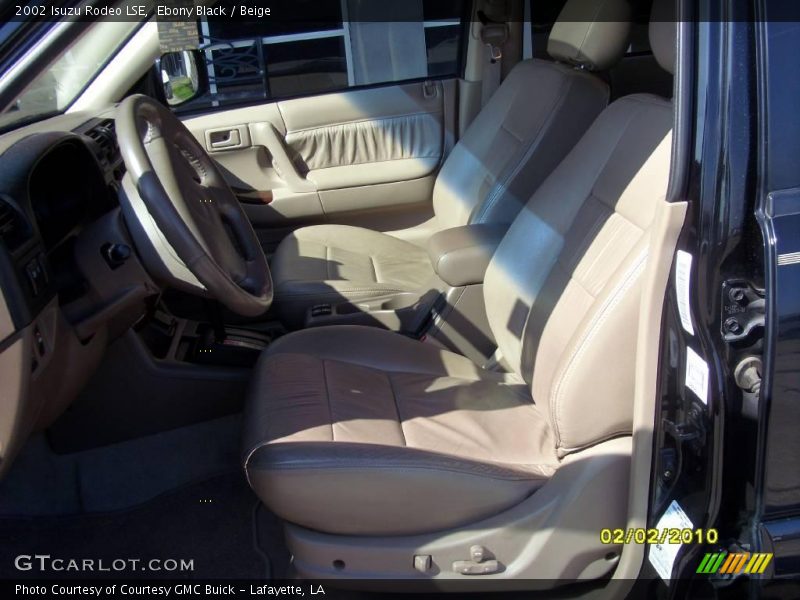 Ebony Black / Beige 2002 Isuzu Rodeo LSE