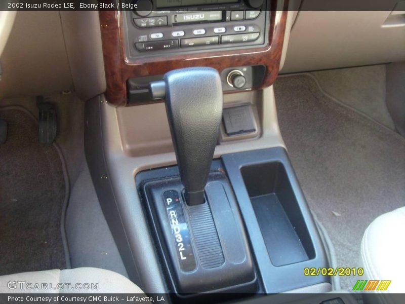 Ebony Black / Beige 2002 Isuzu Rodeo LSE