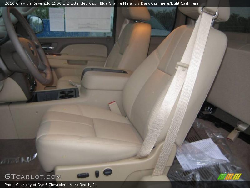 Blue Granite Metallic / Dark Cashmere/Light Cashmere 2010 Chevrolet Silverado 1500 LTZ Extended Cab