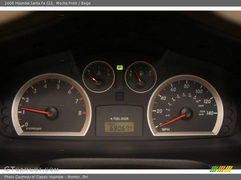 Mocha Frost / Beige 2006 Hyundai Santa Fe GLS