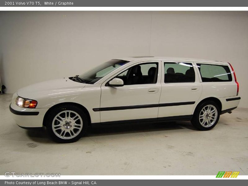 White / Graphite 2001 Volvo V70 T5