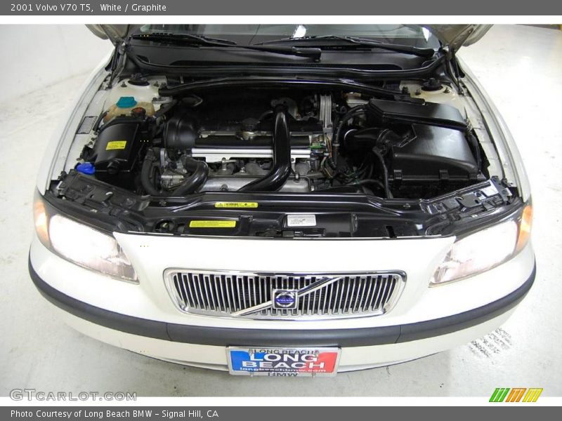 White / Graphite 2001 Volvo V70 T5