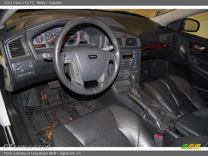 White / Graphite 2001 Volvo V70 T5