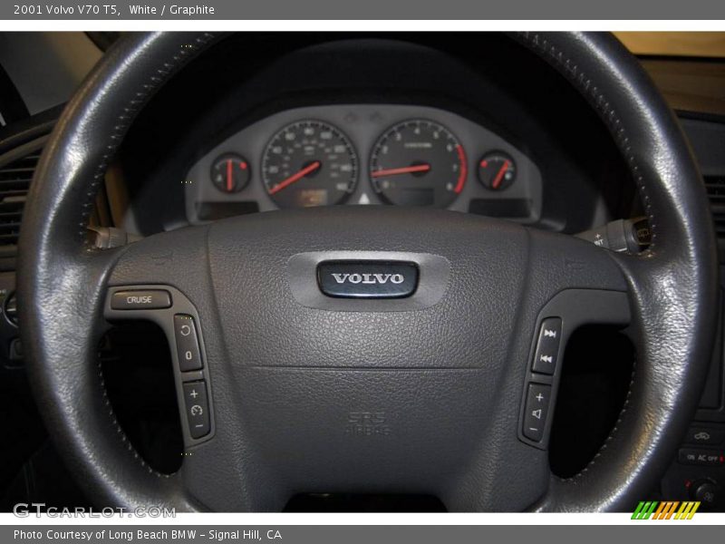 White / Graphite 2001 Volvo V70 T5