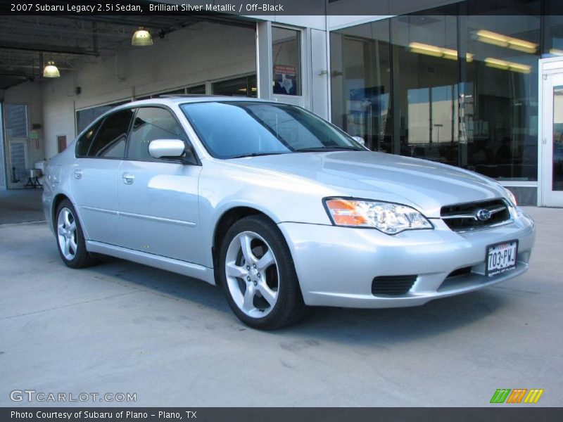 Brilliant Silver Metallic / Off-Black 2007 Subaru Legacy 2.5i Sedan