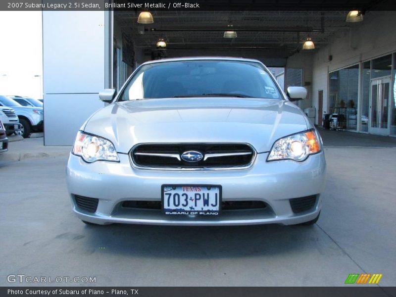 Brilliant Silver Metallic / Off-Black 2007 Subaru Legacy 2.5i Sedan