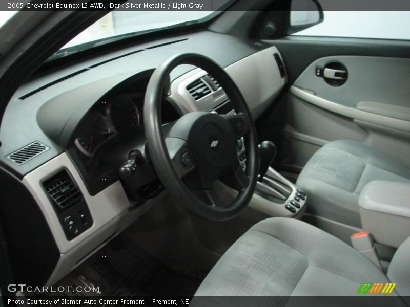 Dark Silver Metallic / Light Gray 2005 Chevrolet Equinox LS AWD