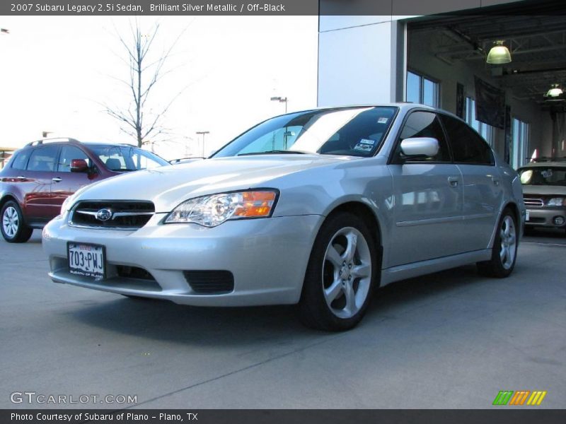 Brilliant Silver Metallic / Off-Black 2007 Subaru Legacy 2.5i Sedan