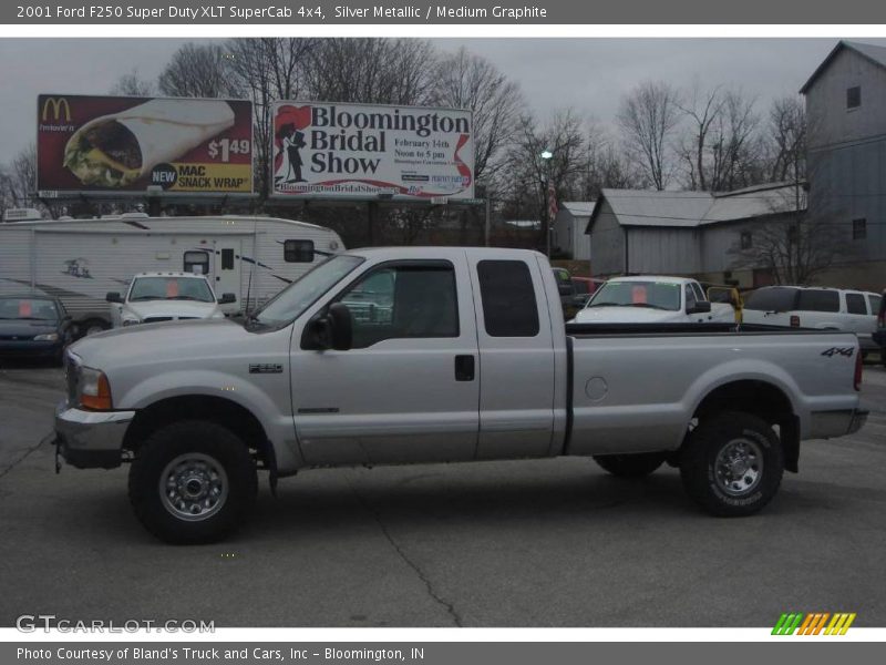 Silver Metallic / Medium Graphite 2001 Ford F250 Super Duty XLT SuperCab 4x4