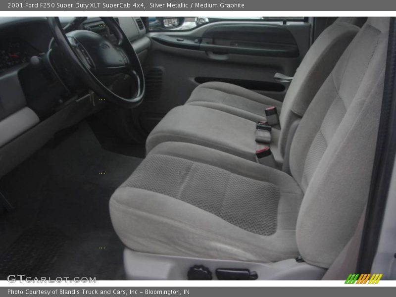 Silver Metallic / Medium Graphite 2001 Ford F250 Super Duty XLT SuperCab 4x4