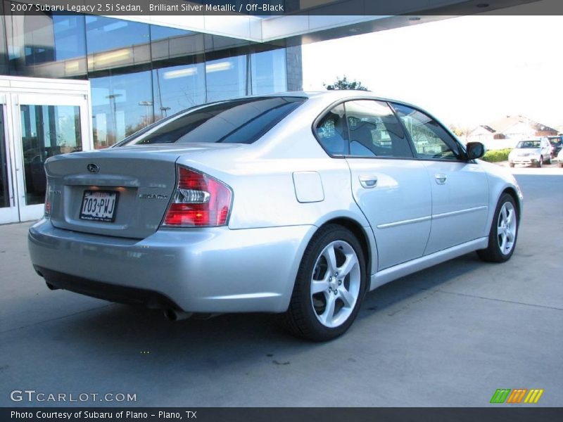 Brilliant Silver Metallic / Off-Black 2007 Subaru Legacy 2.5i Sedan