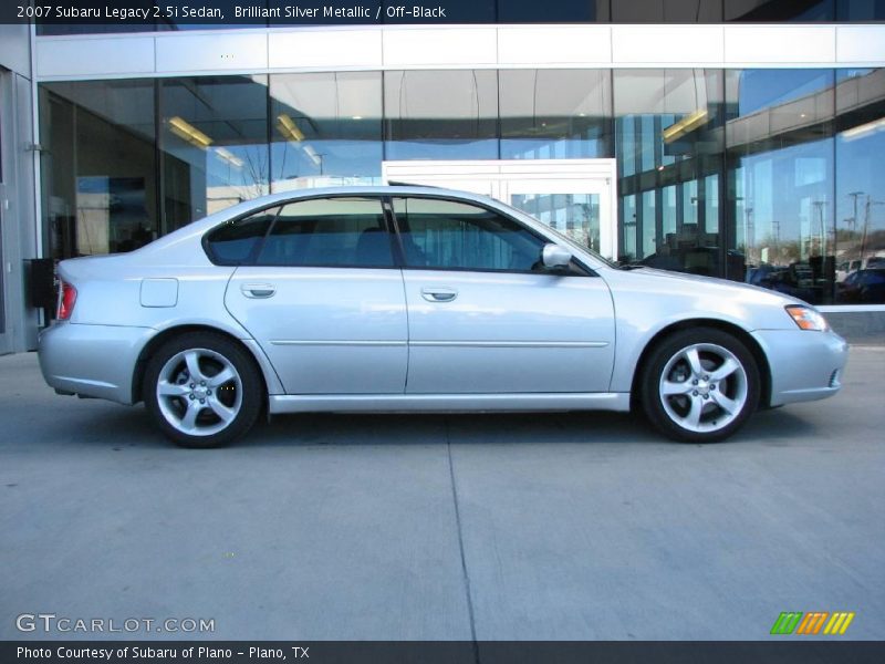 Brilliant Silver Metallic / Off-Black 2007 Subaru Legacy 2.5i Sedan