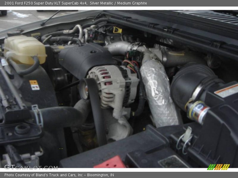 Silver Metallic / Medium Graphite 2001 Ford F250 Super Duty XLT SuperCab 4x4