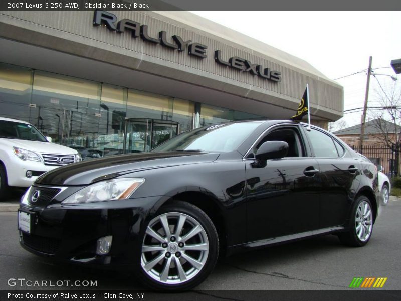Obsidian Black / Black 2007 Lexus IS 250 AWD