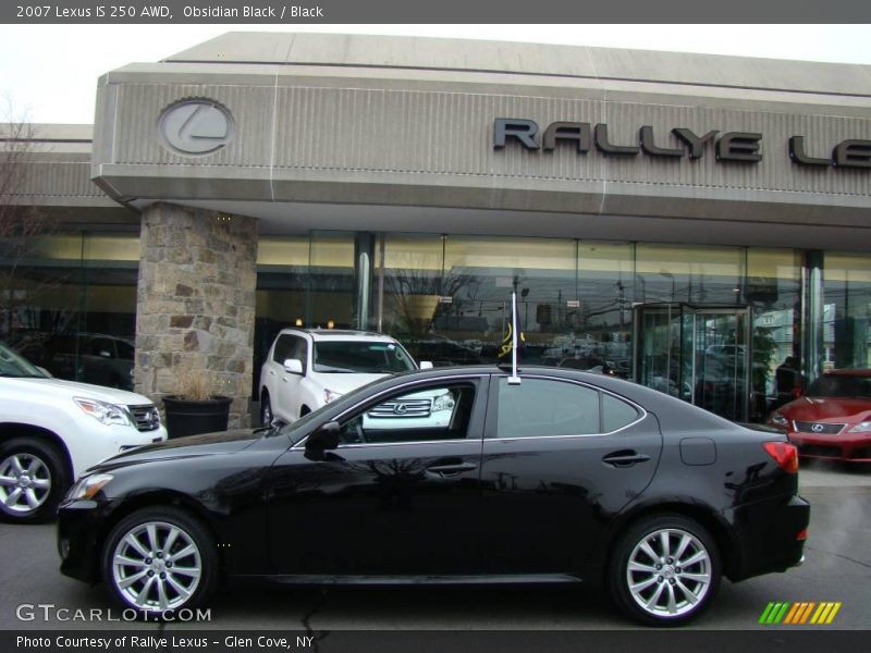 Obsidian Black / Black 2007 Lexus IS 250 AWD