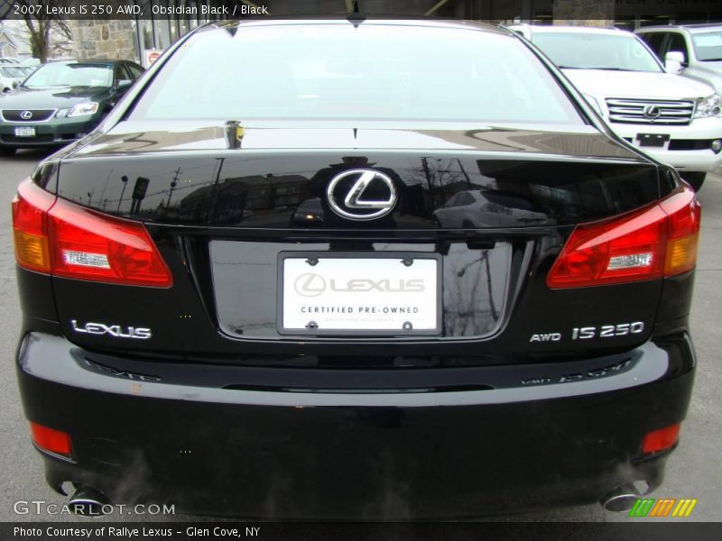 Obsidian Black / Black 2007 Lexus IS 250 AWD