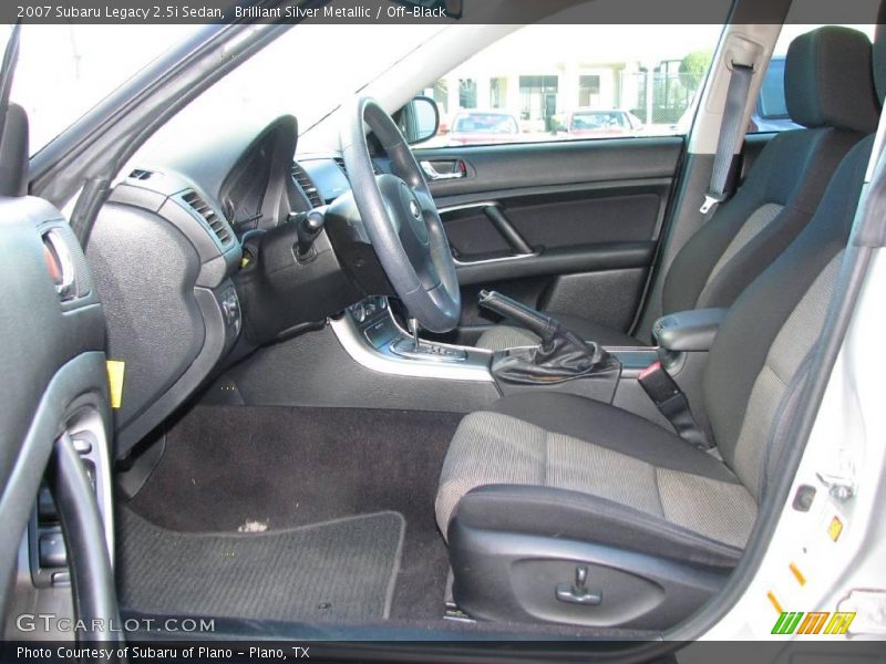 Brilliant Silver Metallic / Off-Black 2007 Subaru Legacy 2.5i Sedan