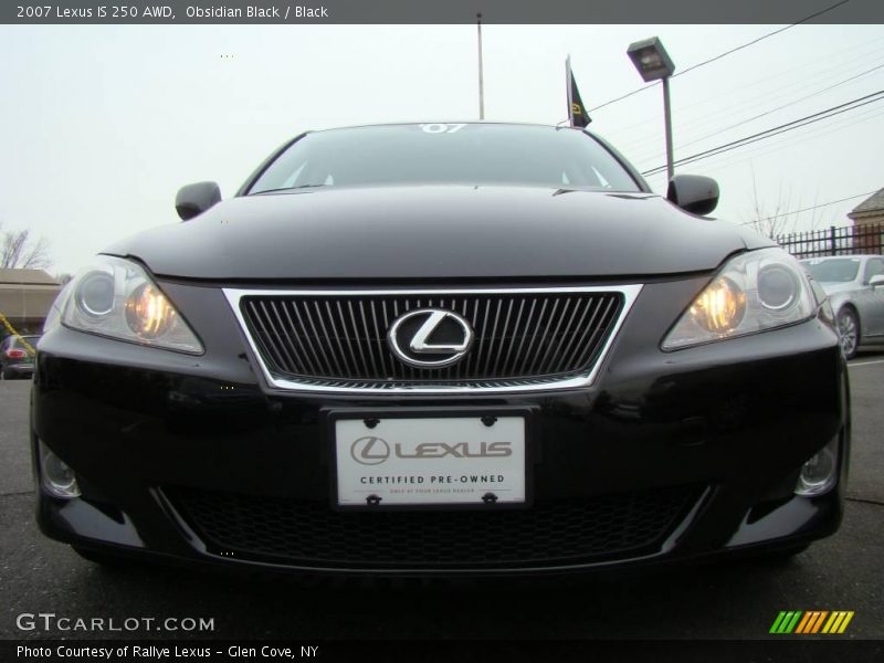 Obsidian Black / Black 2007 Lexus IS 250 AWD