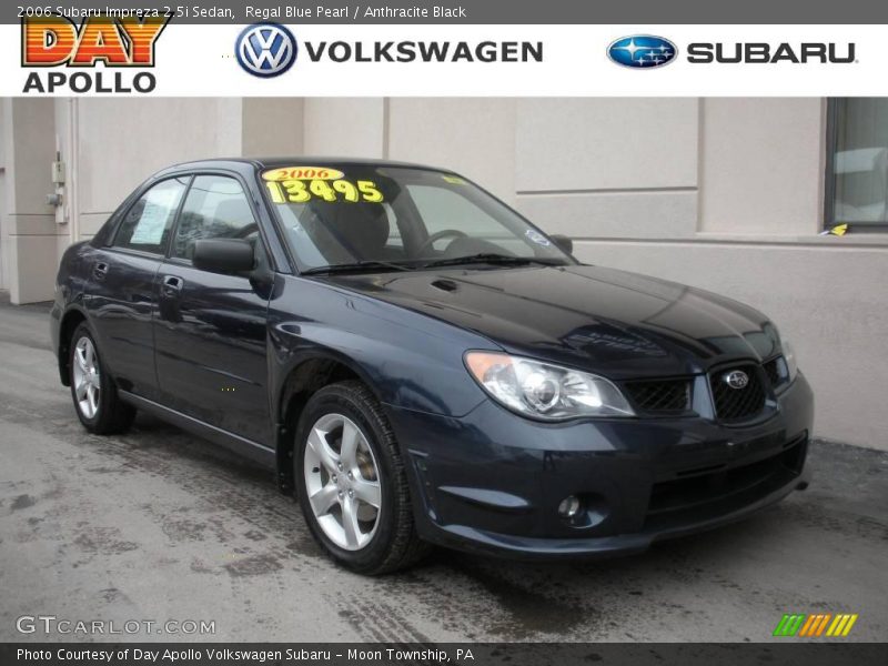 Regal Blue Pearl / Anthracite Black 2006 Subaru Impreza 2.5i Sedan