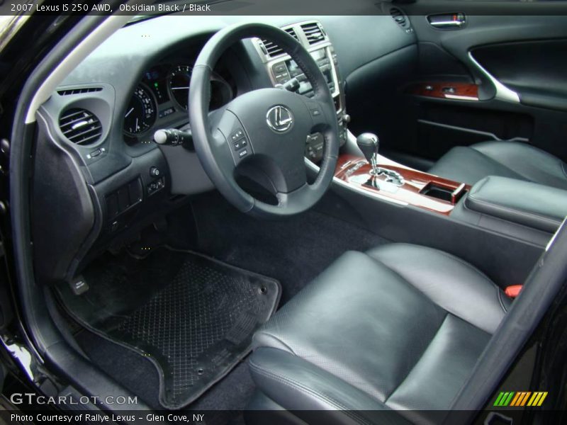 Obsidian Black / Black 2007 Lexus IS 250 AWD