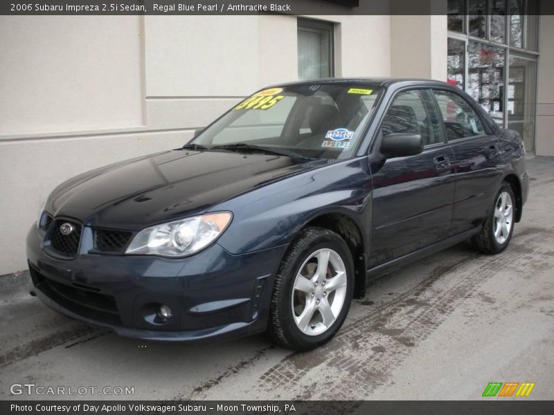 Regal Blue Pearl / Anthracite Black 2006 Subaru Impreza 2.5i Sedan