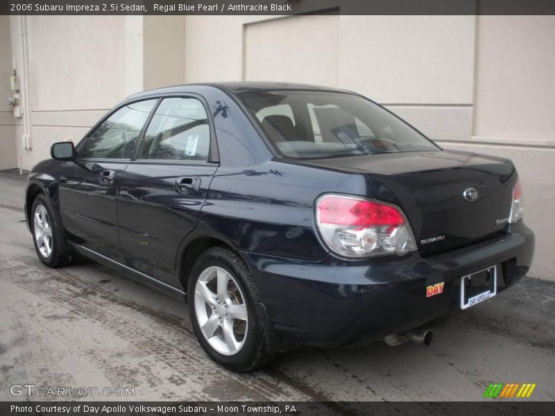Regal Blue Pearl / Anthracite Black 2006 Subaru Impreza 2.5i Sedan