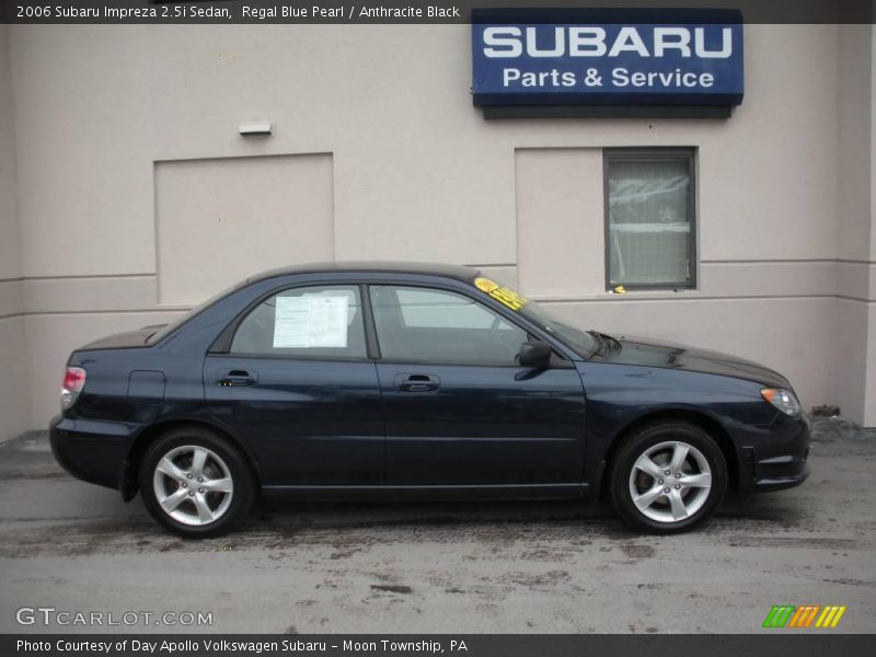 Regal Blue Pearl / Anthracite Black 2006 Subaru Impreza 2.5i Sedan