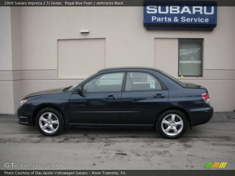 Regal Blue Pearl / Anthracite Black 2006 Subaru Impreza 2.5i Sedan