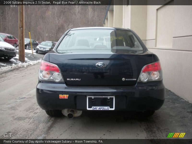 Regal Blue Pearl / Anthracite Black 2006 Subaru Impreza 2.5i Sedan