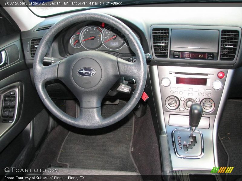 Brilliant Silver Metallic / Off-Black 2007 Subaru Legacy 2.5i Sedan